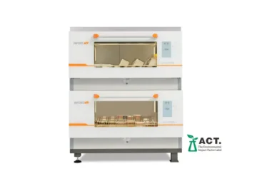 Infors Multitron double-stacked ACT-label