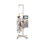Infors Techfors-S 2 stainless steel bioreactor on a rolling stand